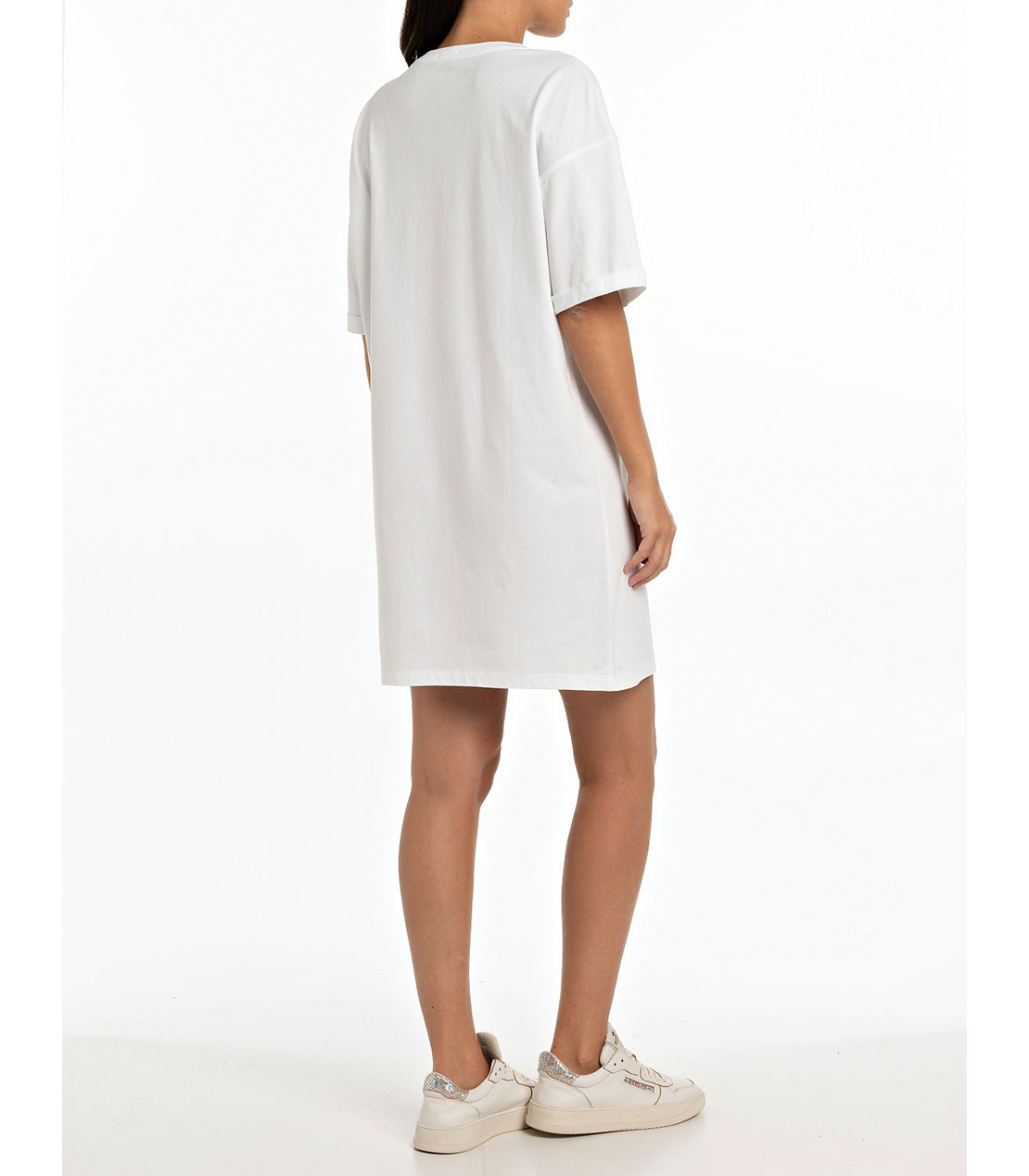 ジャージープリント オーバーサイズドレス 詳細画像 ホワイト 2